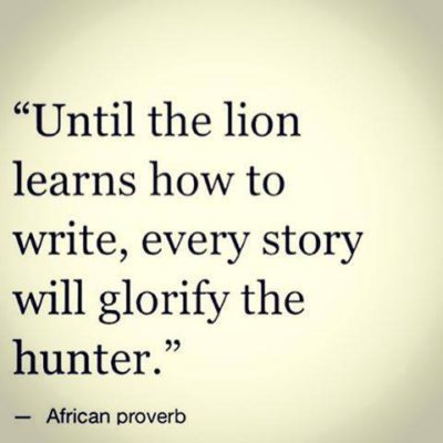 Image result for lion hunter history quotes