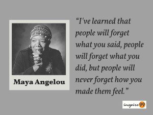 People Quotes : Maya Angelou - People Will Forget What You Said, What ...