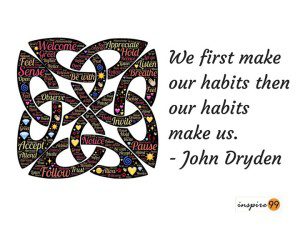 We first make our habits then our habits make us - John Dryden Quote, Quote of the day