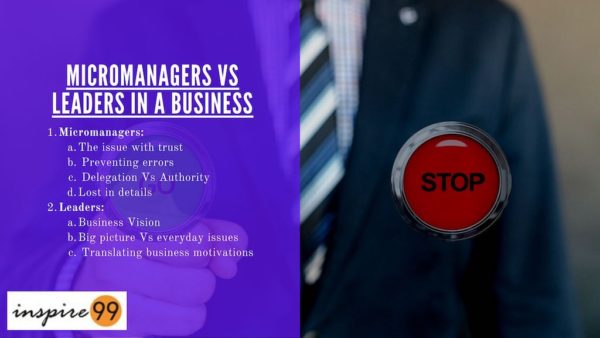 Differences between leaders and managers