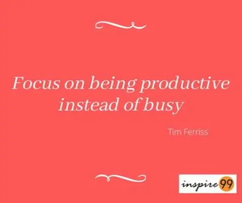 Focus on being productive instead of busy scaled