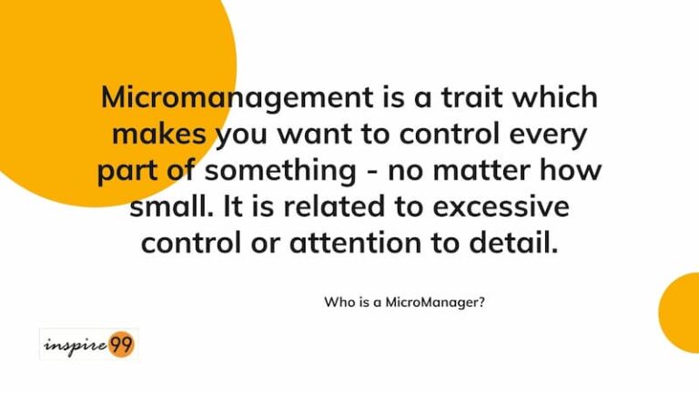 What is the meaning and definition of a micromanager - signs of a micromanager who makes you want to control every part of something and too detailed