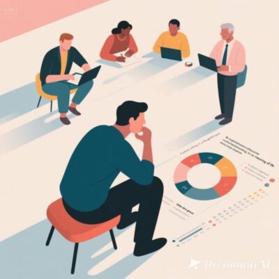 Finding Purpose in Life Beyond the Pursuit of Wealth and Retirement 1 A person sitting in a thoughtful pose, contemplating and finding purpose in life